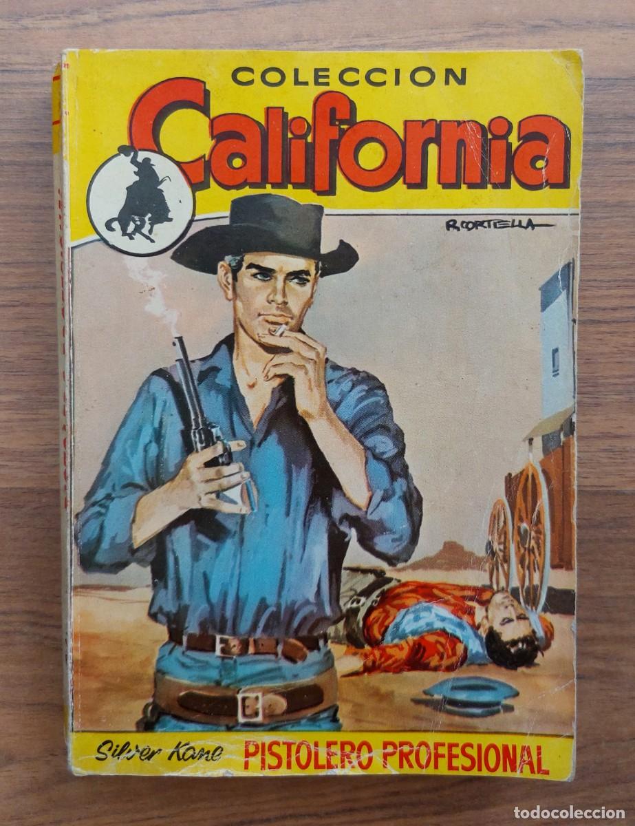 Libros de segunda mano: COLECCION CALIFORNIA OESTE N&ordm; 255-VOLUMEN DOBLE-PISTOLERO PROFESIONAL (SILVER KANE) NOVELAS-PULP