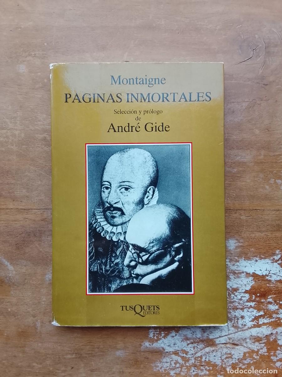 Libros de segunda mano: Montaigne p&aacute;ginas inmortales