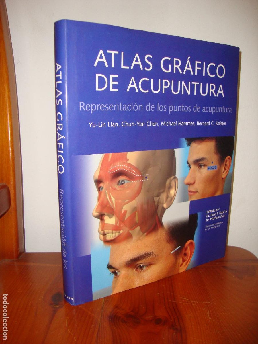 Second hand books: ATLAS GRAFICO DE ACUPUNTURA. REPRESENTACION DE LOS PUNTOS DE ACUPUNTURA (KONEMANN) - DR. HANS P. OGA