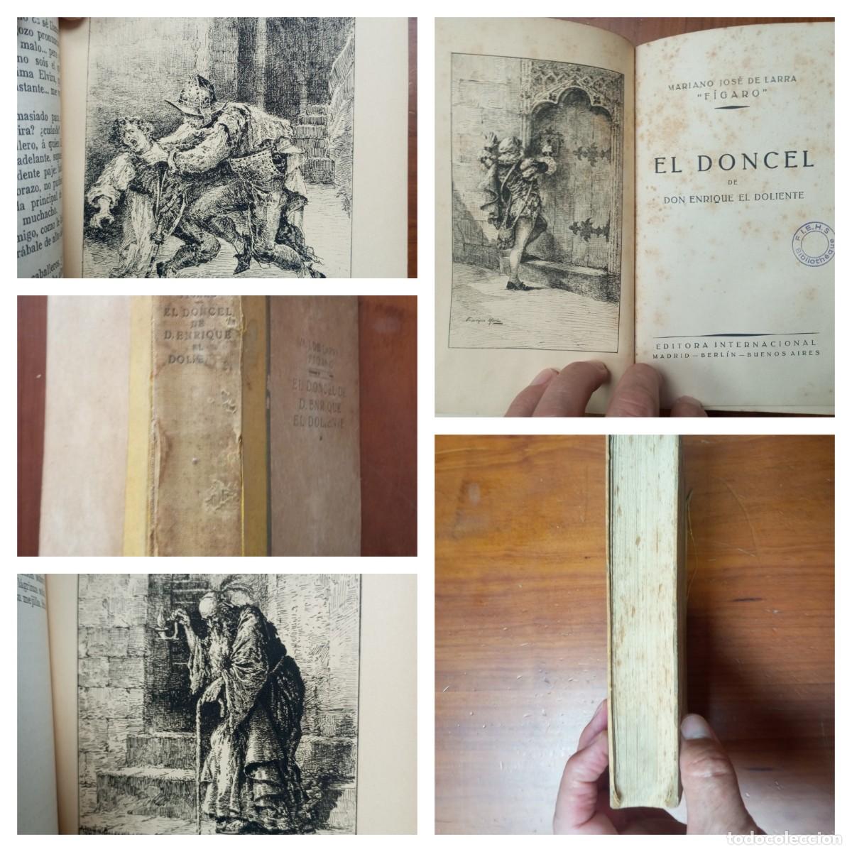 Libros de segunda mano: EL DONCEL DE DON ENRIQUE EL DOLIENTE FIGARO 5 GRABADOS DE ENRIQUE MARIN 371 PG U67