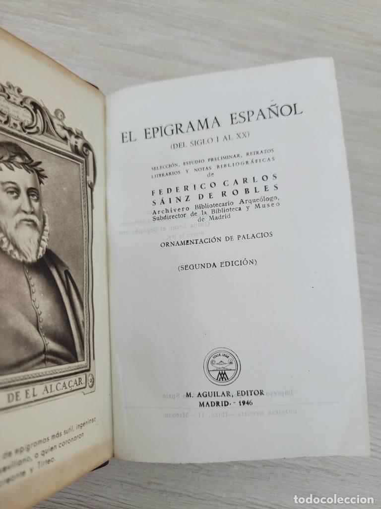 Libros de segunda mano: LIBRO EL EPIGRAMA ESPA&Ntilde;OL - Foto 6