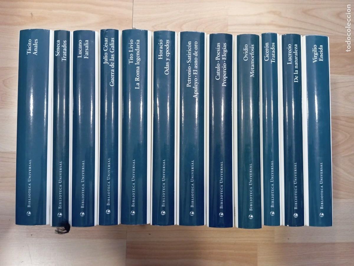 Libros de segunda mano: 'Cl&aacute;sicos latinos. Biblioteca Universal del C&iacute;rculo de Lectores. Opera Mundi. 12 vol&uacute;menes. Completa