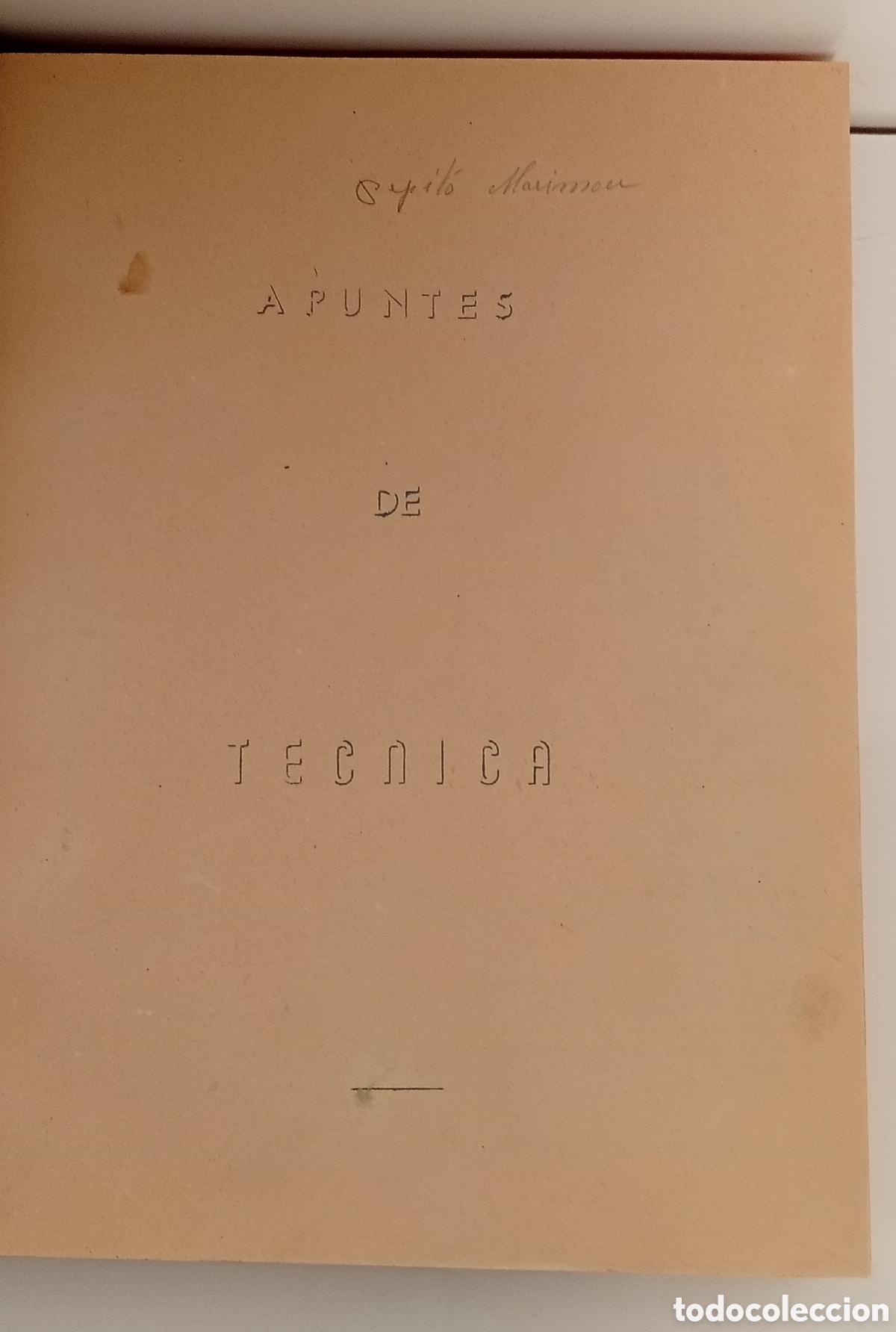 Libros de segunda mano: .APUNTES DE TECNICA DE INTERVENCION