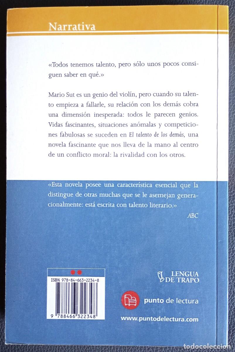 Libros de segunda mano: Alberto Olmos . El talento de los dem&aacute;s - Foto 2