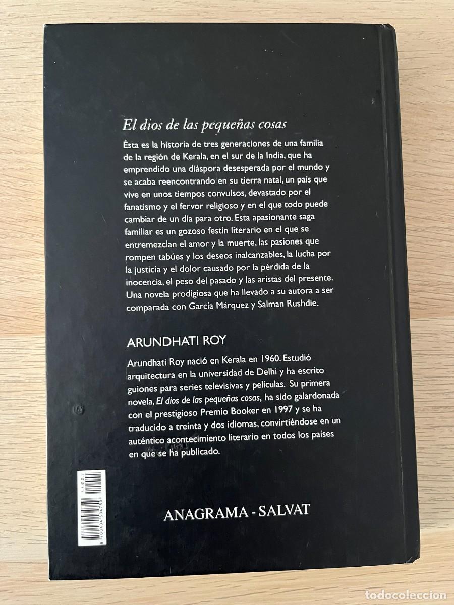 Libros de segunda mano: EL DIOS DE LAS PEQUE&Ntilde;AS COSAS de Arundhati Roy, Edit. Salvat Editores S.A.