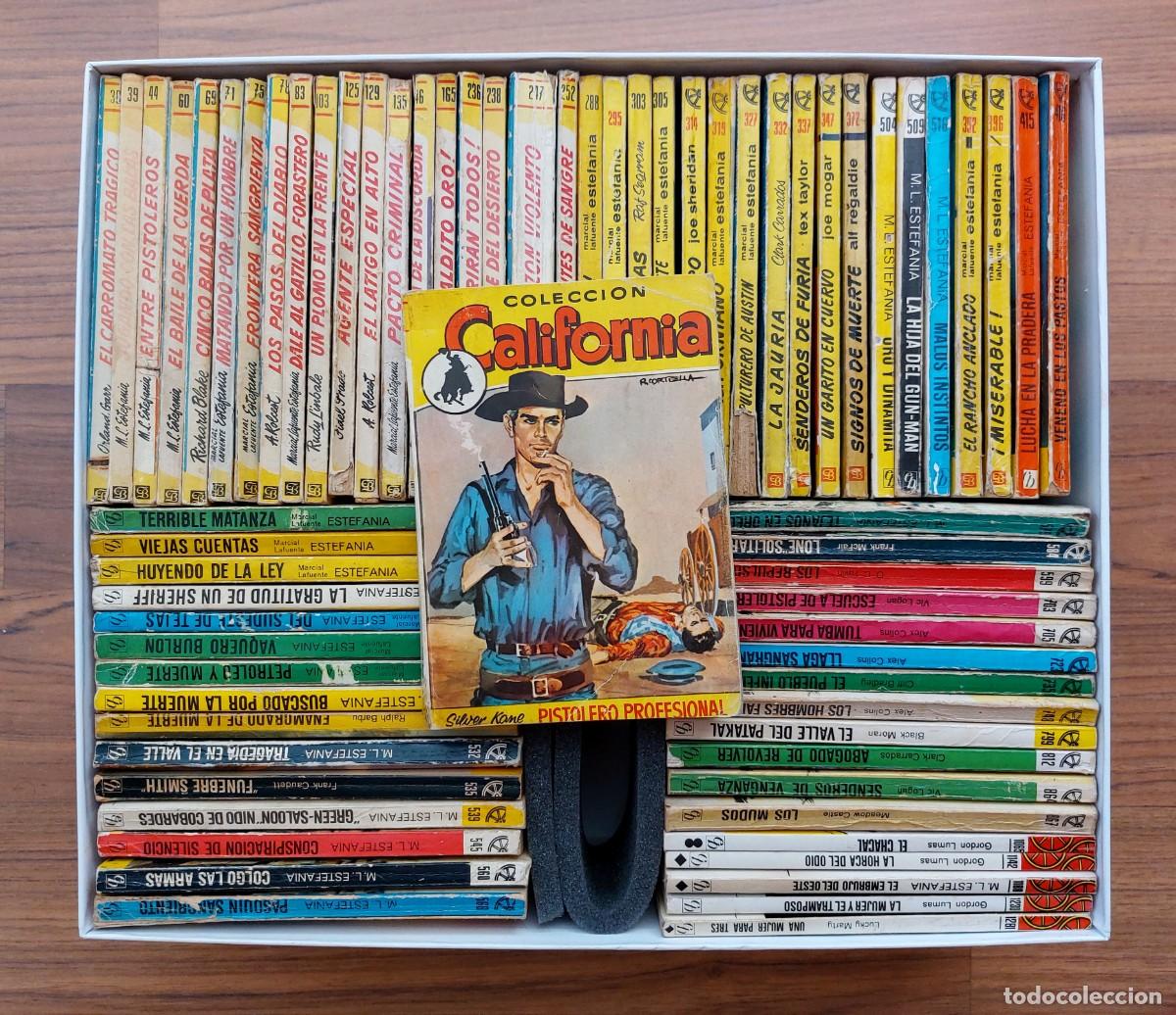 Libros de segunda mano: COLECCION CALIFORNIA OESTE BRUGUERA - LOTE 70 NOVELAS ANTIGUAS-BOLSILIBROS-PULP (BUEN ESTADO)