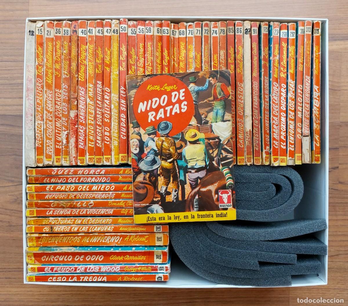 Libros de segunda mano: BUFALO OESTE 1&deg; EPOCA BRUGUERA - LOTE 48 NOVELAS ANTIGUAS-BOLSILIBROS-PULP (BUEN ESTADO)
