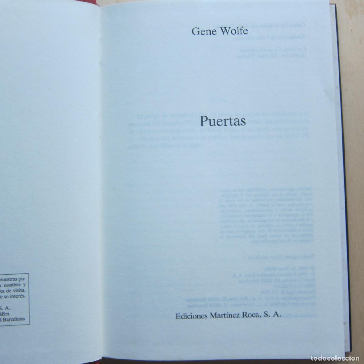 Libros de segunda mano: PUERTAS - GENE WOLFE (MR) NOVELA - Foto 9