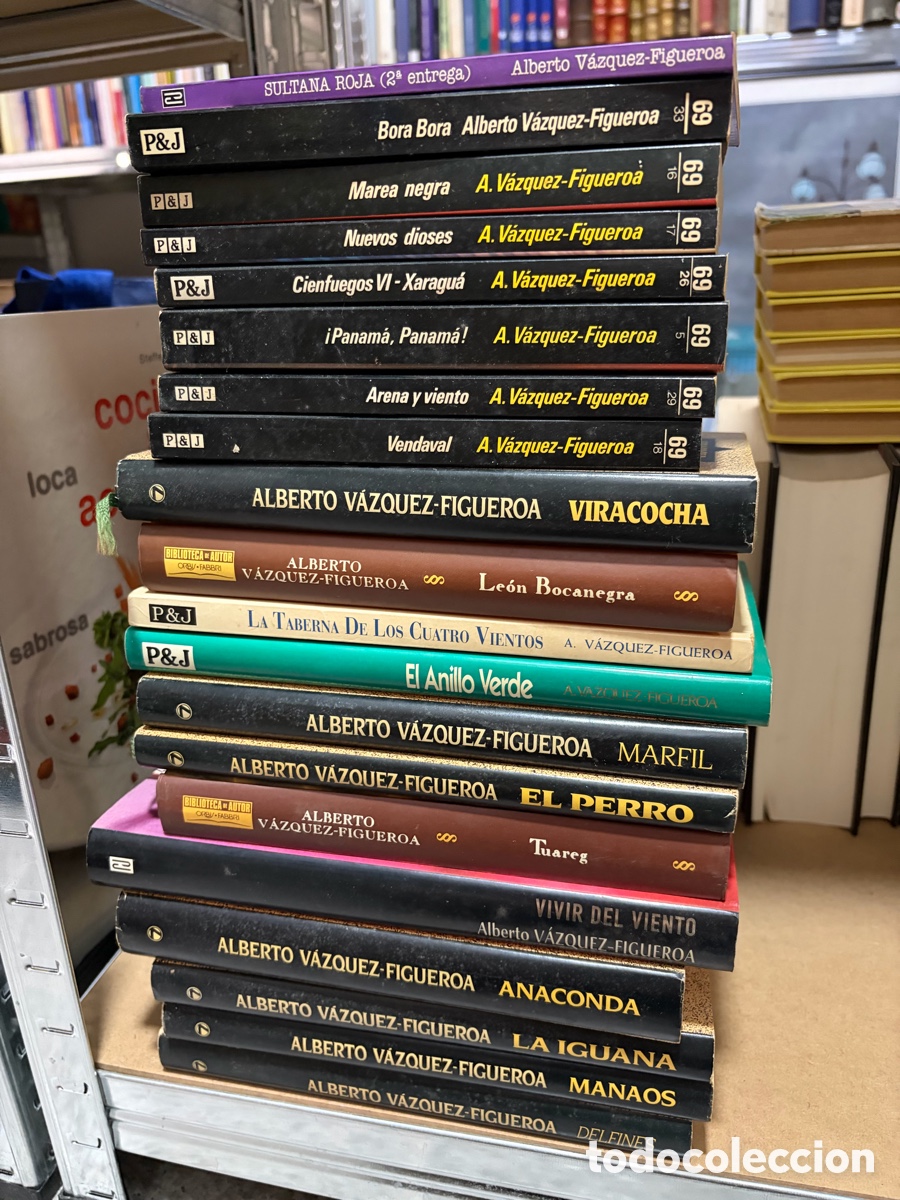Libros de segunda mano: Blas102 lote libros Alberto V&aacute;zquez Figueroa: Cienfuegos Panam&aacute; anillo verde anaconda iguana manaos
