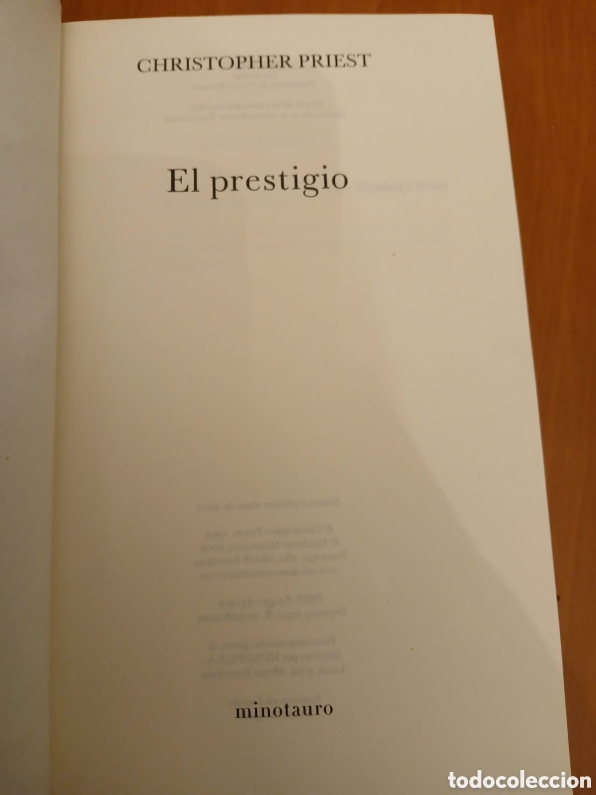 Libros de segunda mano: El Prestigio. Christopher Priest. - Foto 3