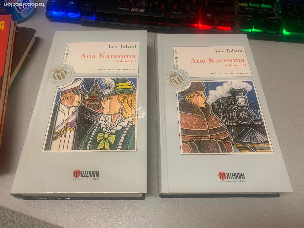 Libros de segunda mano: ANA KARENINA / LEV TOLSTOI / EN 2 TOMOS / MILLENIUM - EL MUNDO 1999
