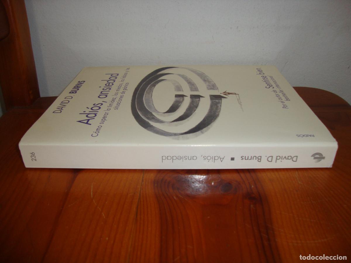 Libros de segunda mano: ADIOS ANSIEDAD (PAIDOS) - DAVID D. BURNS - Foto 2