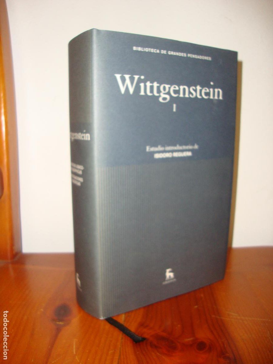 Libros de segunda mano: WITTGENSTEIN I (GREDOS, BIBLIOTECA DE GRANDES PENSADORES) - ISIDORO REGUERA (ED.)
