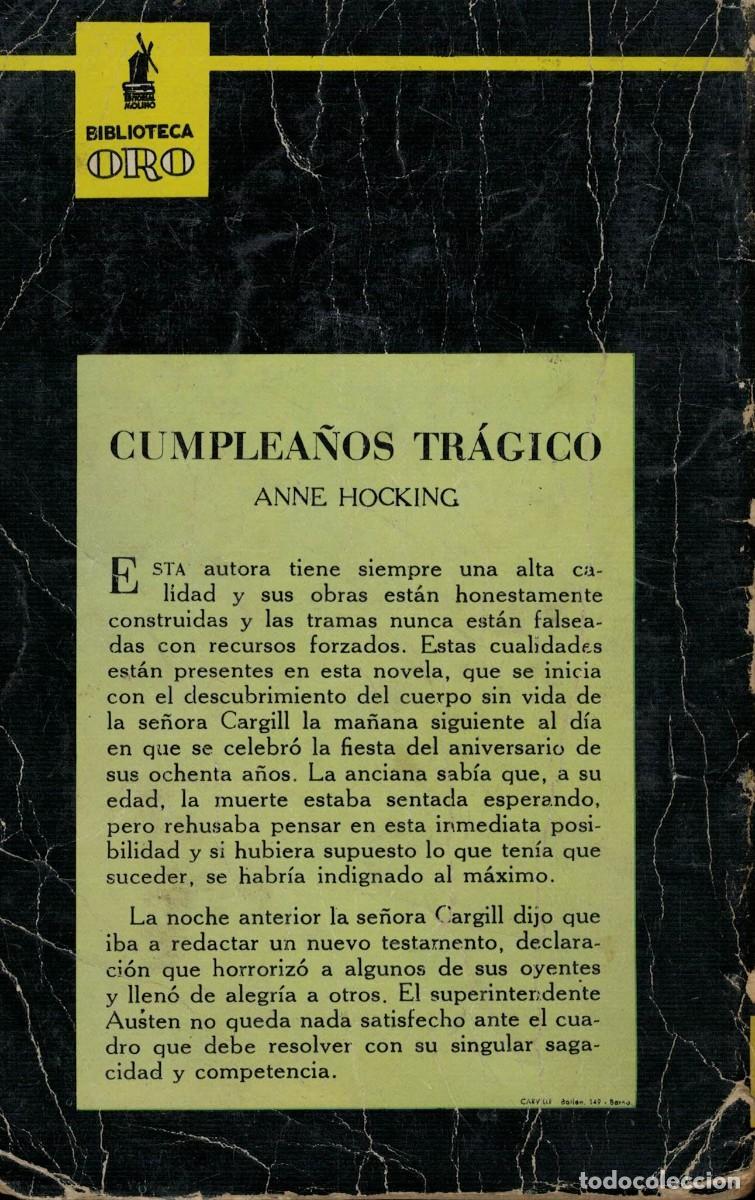 Libros de segunda mano: Anne Hocking, Cumplea&ntilde;os tr&aacute;gico - Foto 2