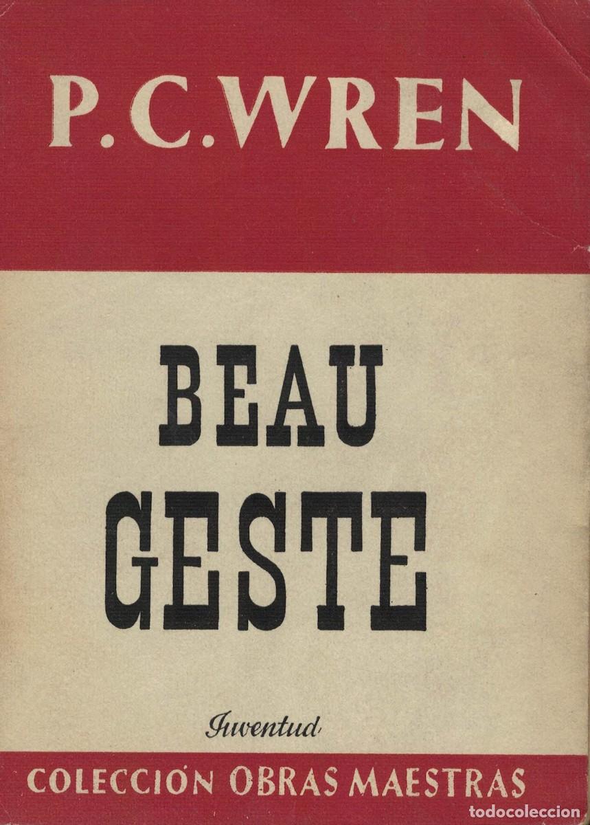 Libros de segunda mano: P.C. Wren, Beau geste