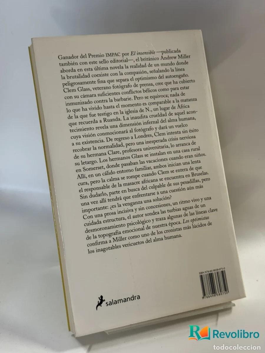 Libros de segunda mano: Los Optimistas - Andrew Miller - Foto 2