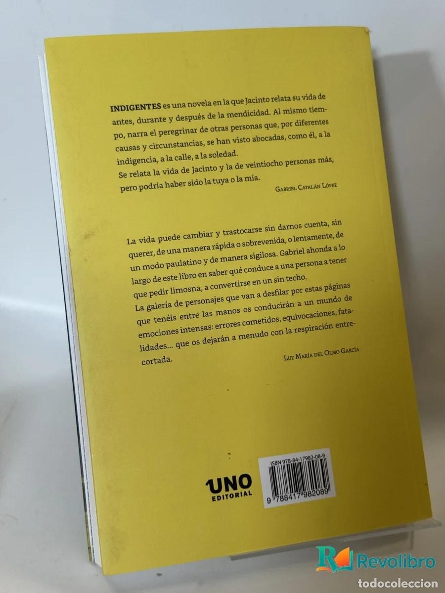 Libros de segunda mano: Indigentes - Gabriel Catal&aacute;n L&oacute;pez - Foto 2