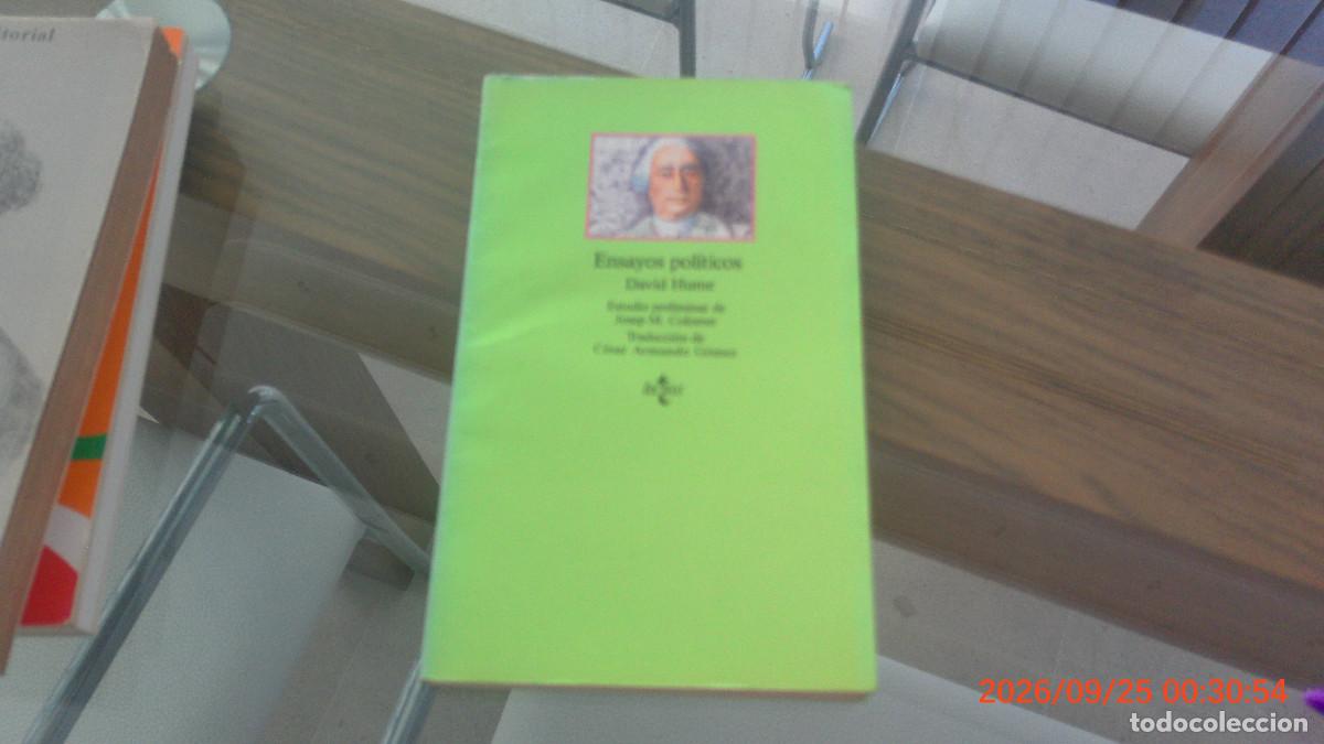 Libros de segunda mano: Ensayos pol&iacute;ticos. David Hume editorial Tecnos