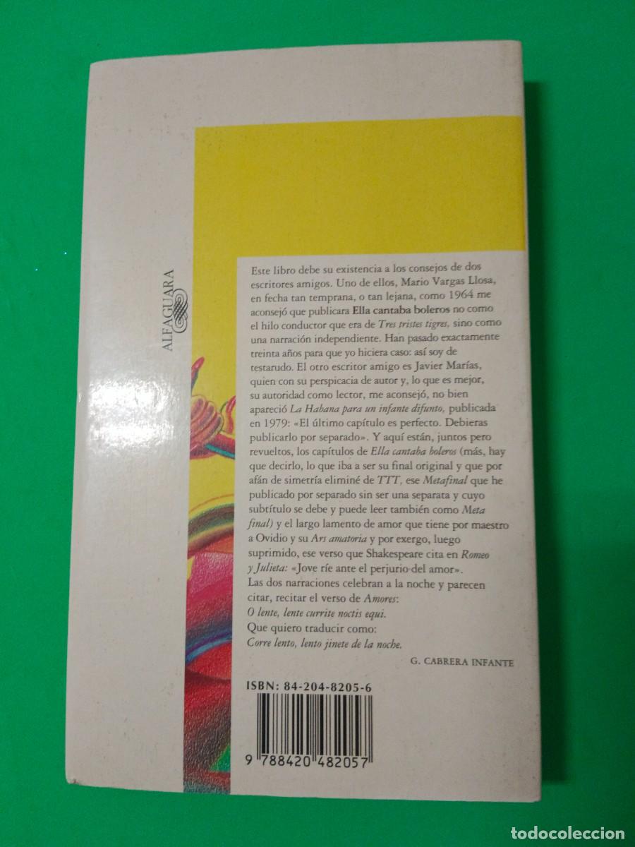 Libros de segunda mano: ELLA CANTABA BOLEROS G. CABRERA INFANTE - Foto 3