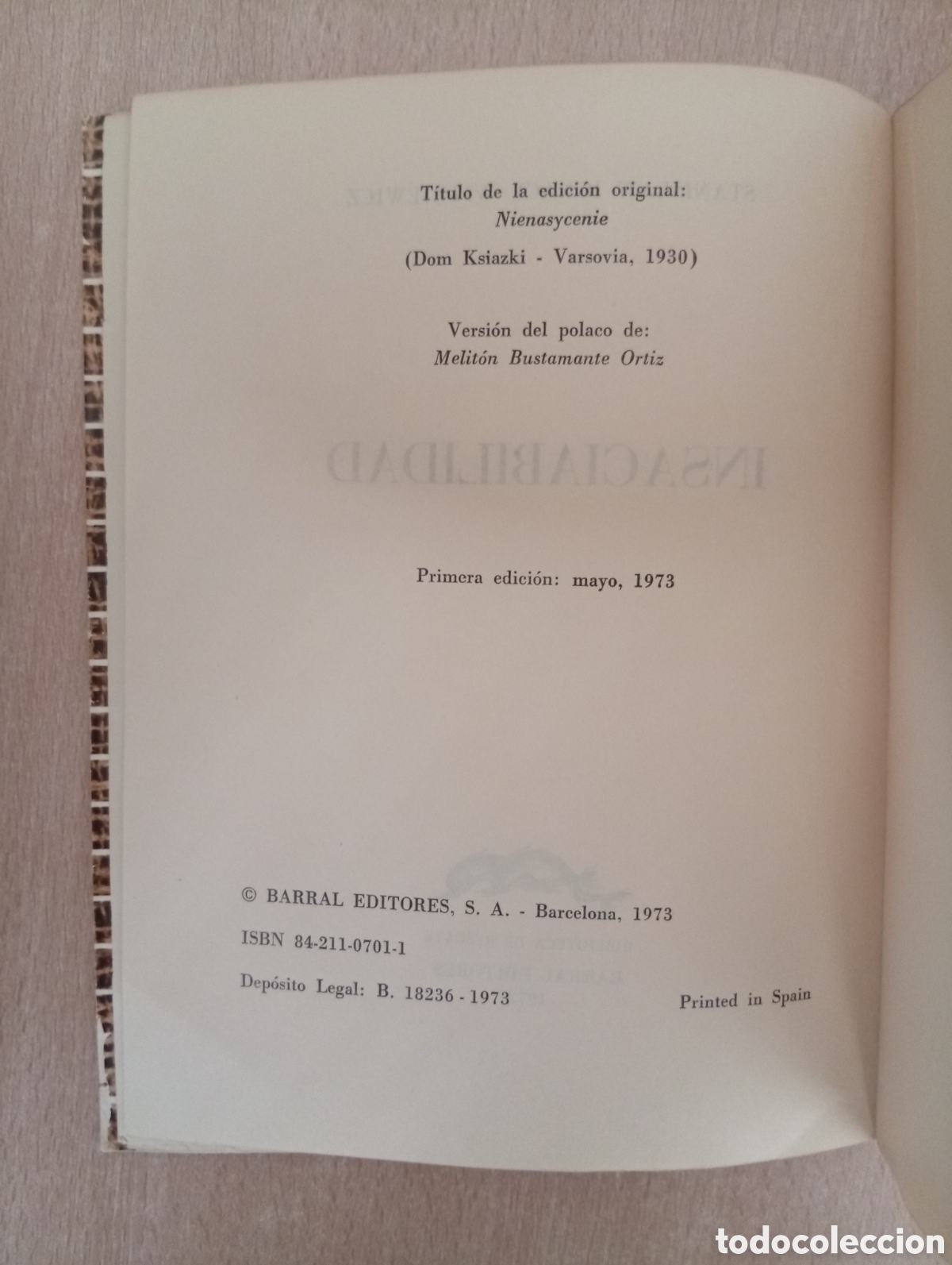 Libros de segunda mano: INSACIABILIDAD. Stanisław Ignacy Witkiewicz - Foto 14