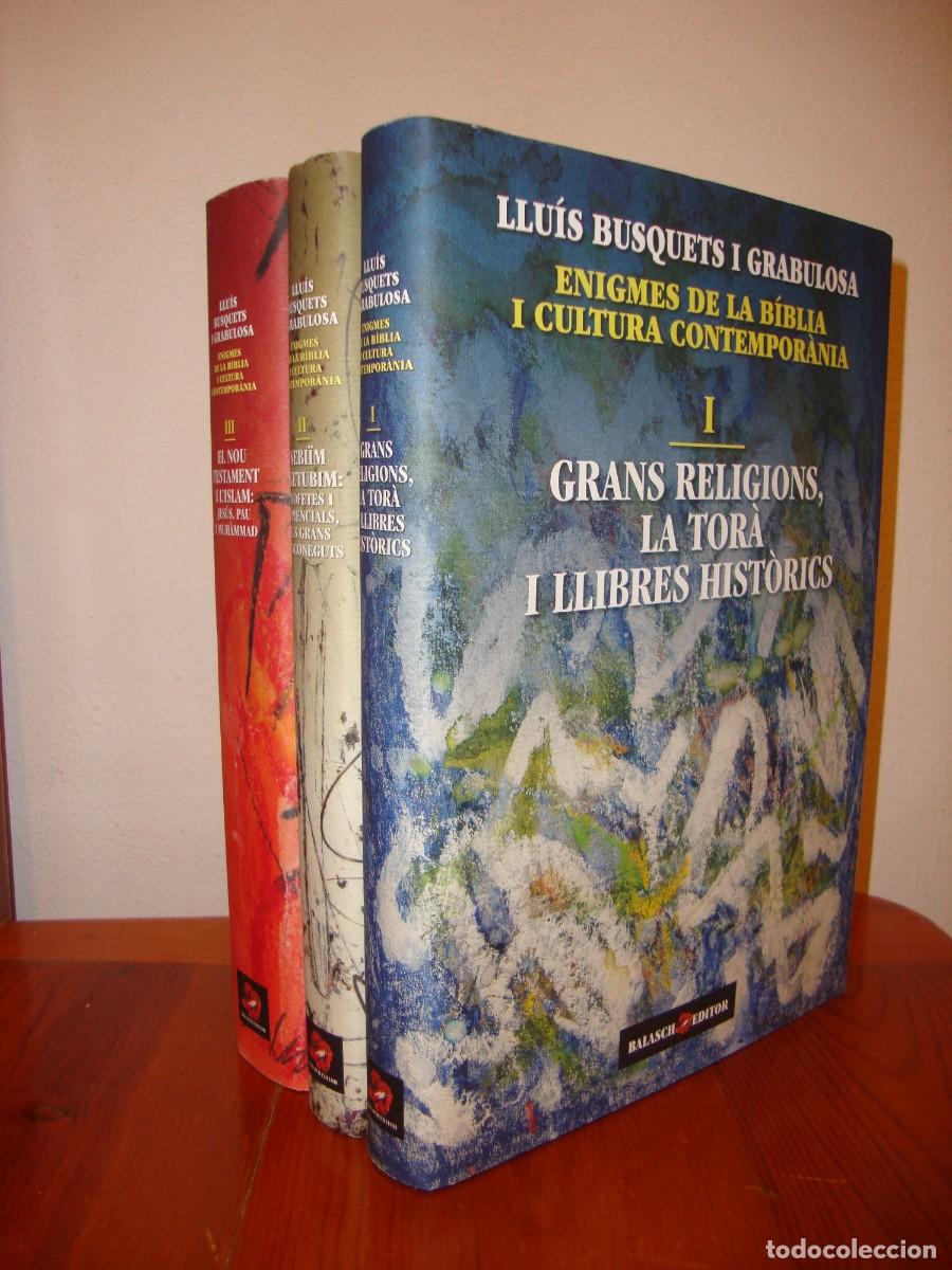 Libros de segunda mano: ENIGMES DE LA BIBLIA I CULTURA CONTEMPORANIA. TRES VOLUMS - LLUIS BUSQUETS I GRABULOSA