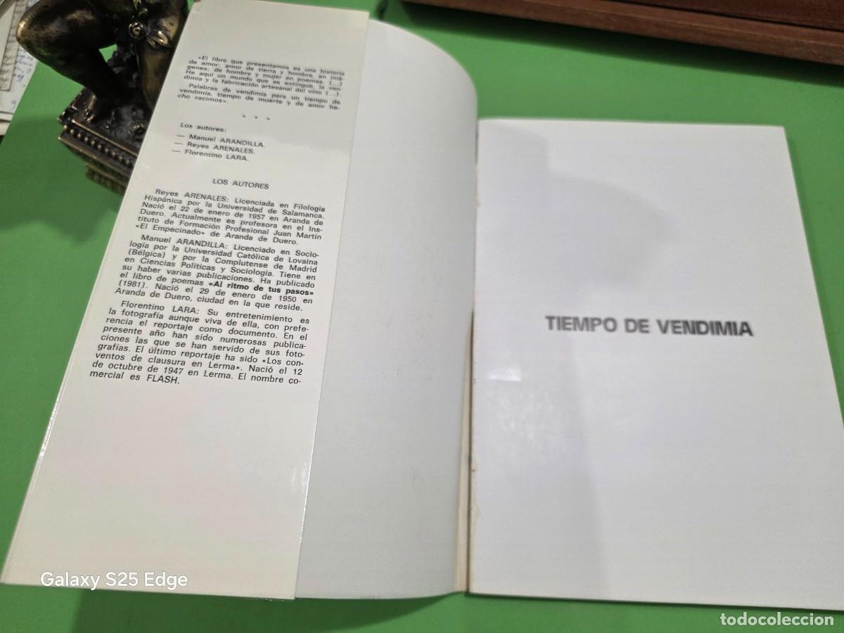 Libros de segunda mano: &rdquo;&rdquo;TIEMPO DE VENDIMIA&rdquo;&rdquo;...MANUEL ARANDILLA Y OTROS...1982... - Foto 4