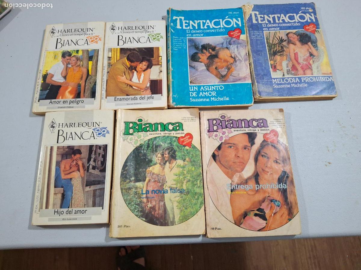 Second hand books: harlequin bianca tentacion novelas romanticas lote