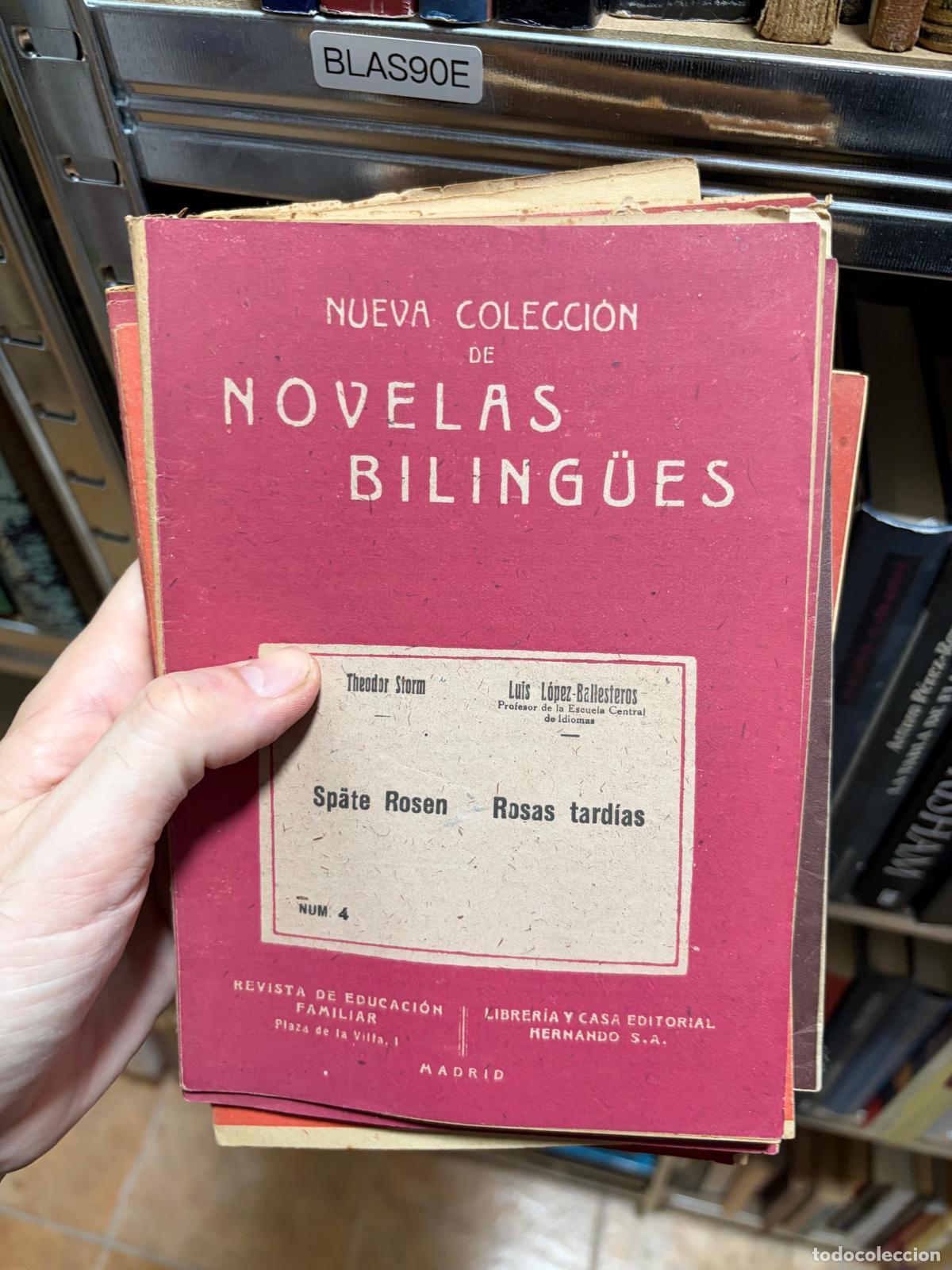 Second hand books: BLAS90E SP&Auml;TE ROSEN / ROSAS TARD&Iacute;AS Theodor Storm Nueva Colecci&oacute;n de Novelas Biling&uuml;es N&ordm; 4 Hernando