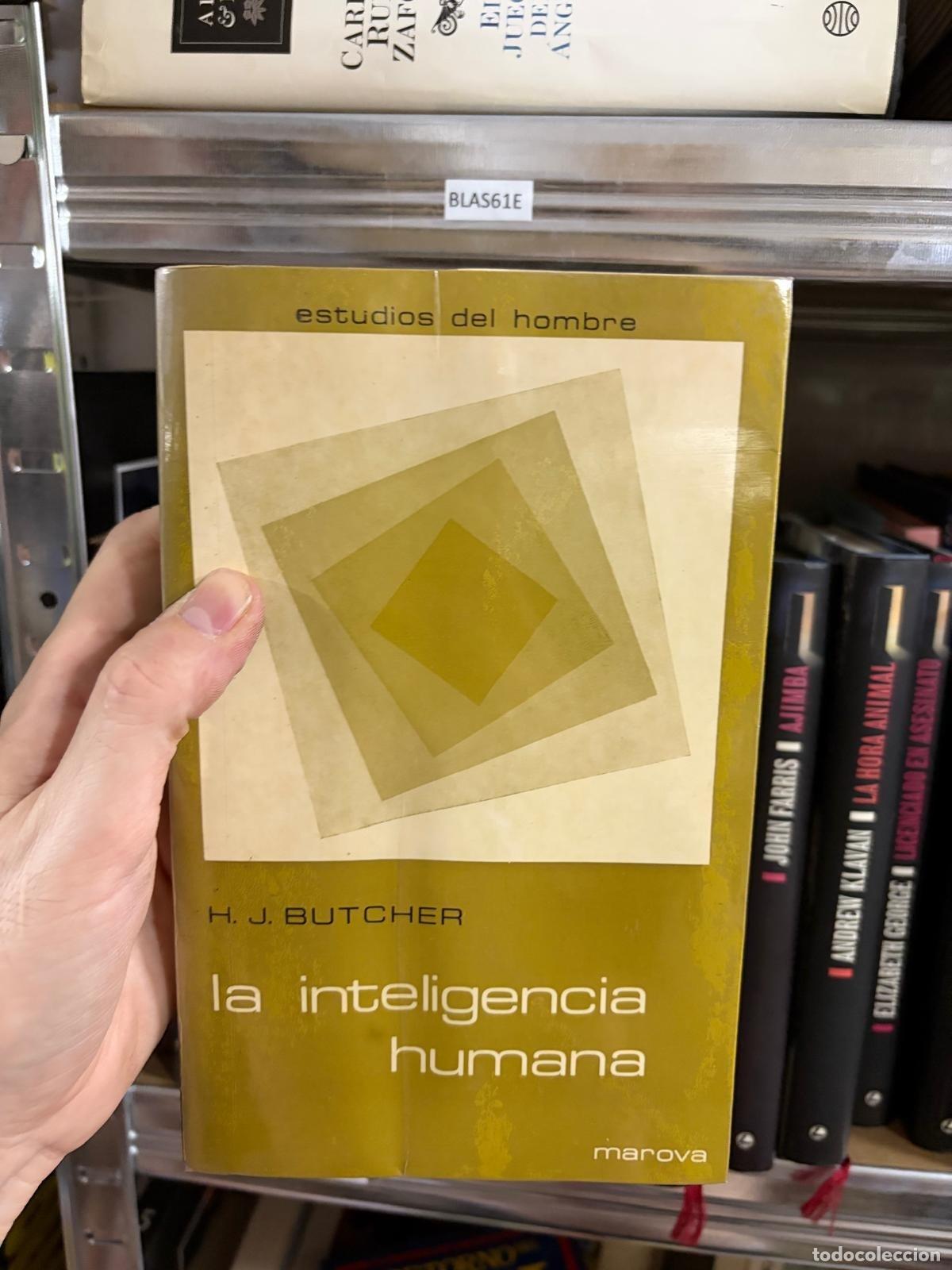 Libros de segunda mano: LA INTELIGENCIA HUMANA H. J. Butcher Marova