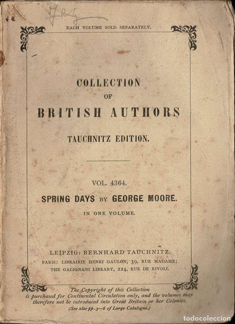 Libros de segunda mano: Spring Days - George Moore