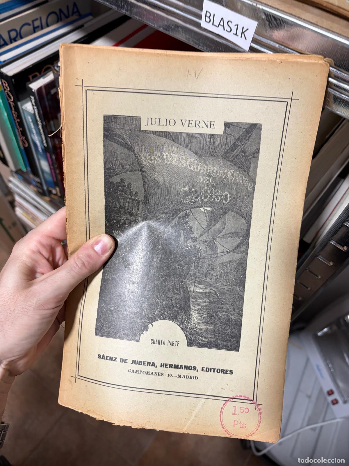 Libros de segunda mano: BLAS1K Los descubrimientos del globo Primera parte Julio Verne S&aacute;enz de Jubera