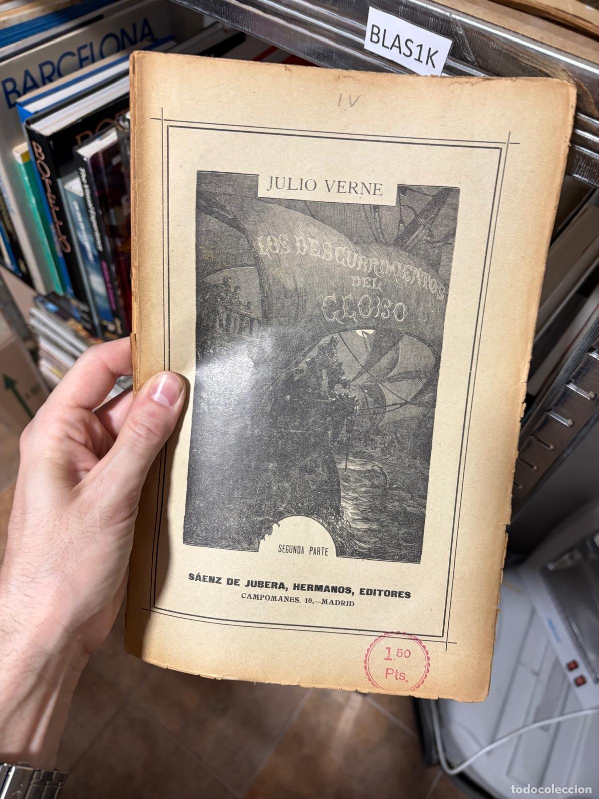 Libros de segunda mano: BLAS1K Los descubrimientos del globo Segunda parte Julio Verne S&aacute;enz de Jubera