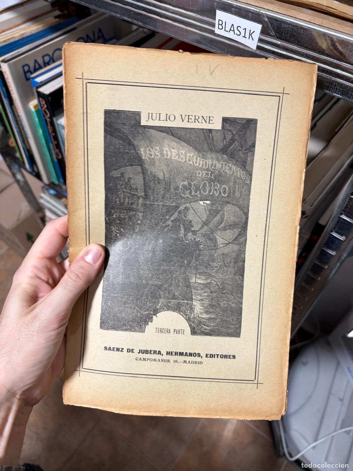 Libros de segunda mano: BLAS1K Los descubrimientos del globo Tercera parte Julio Verne S&aacute;enz de Jubera