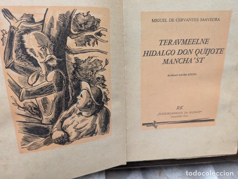 Libros de segunda mano: Don Quijote de la Mancha, Tomo II - Miguel de Cervantes Saavedra - RK - 1947 - Tallin - En estonio