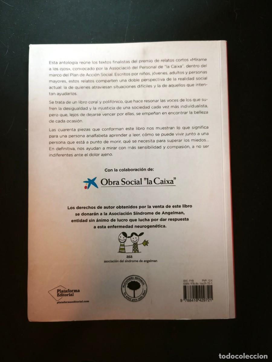 Libros de segunda mano: M&iacute;rame a los ojos - Premio de relatos - Foto 2