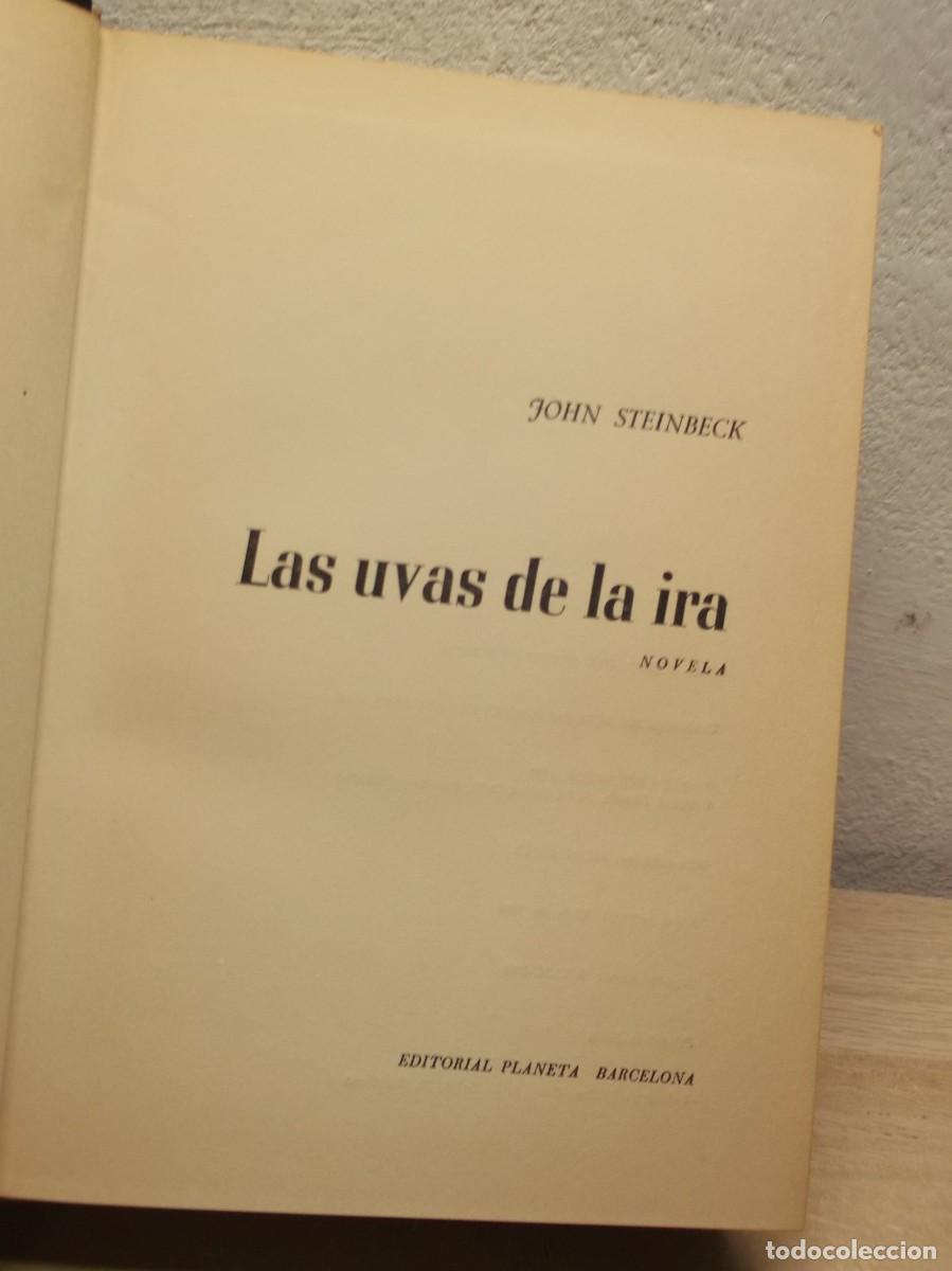 Libros de segunda mano: LAS UVAS DE LA IRA John Steinbeck - TAPA DURA 1968
