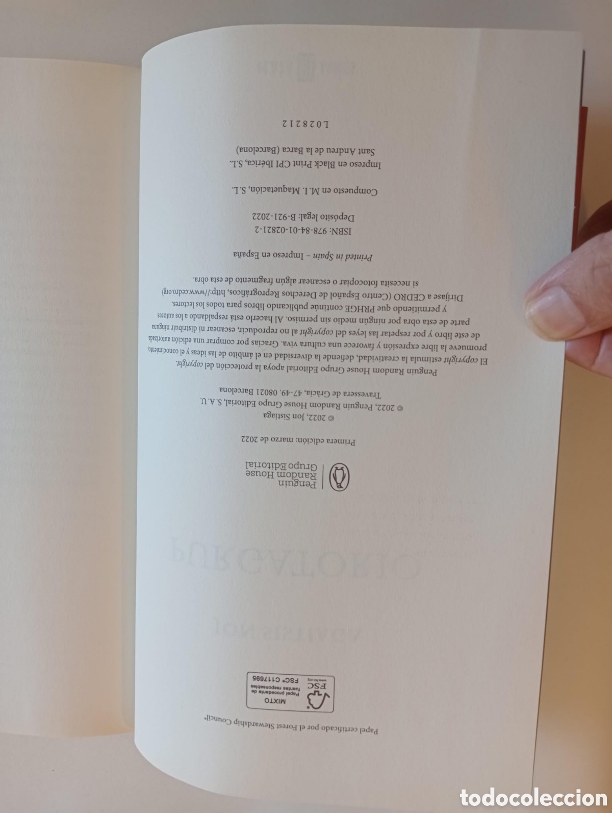Libros de segunda mano: Purgatorio / Jon Sistiaga - Foto 4
