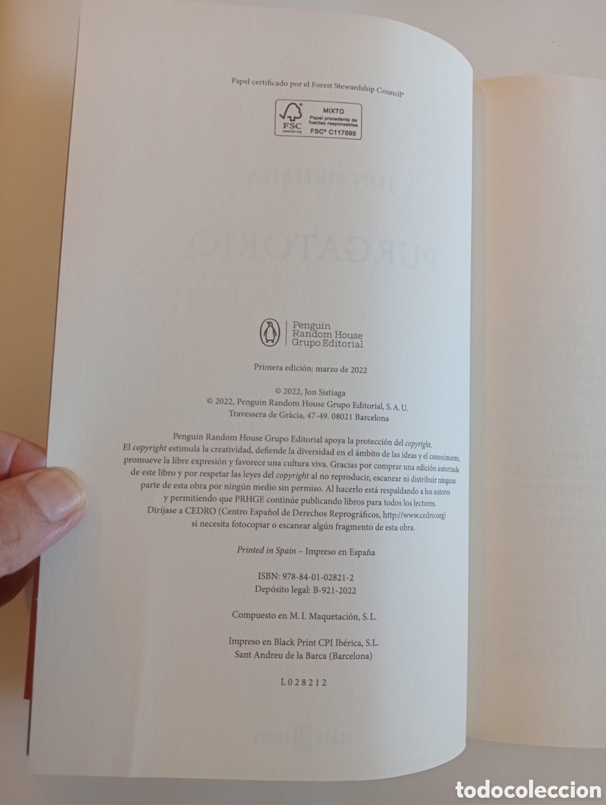 Libros de segunda mano: Purgatorio / Jon Sistiaga - Foto 5