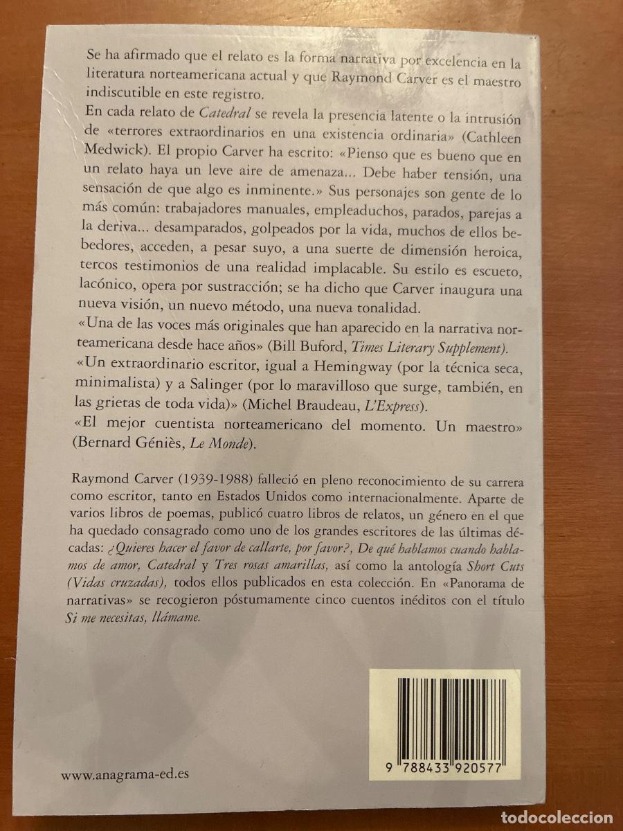Libros de segunda mano: RAYMOND CARVER. CATEDRAL. - Foto 2