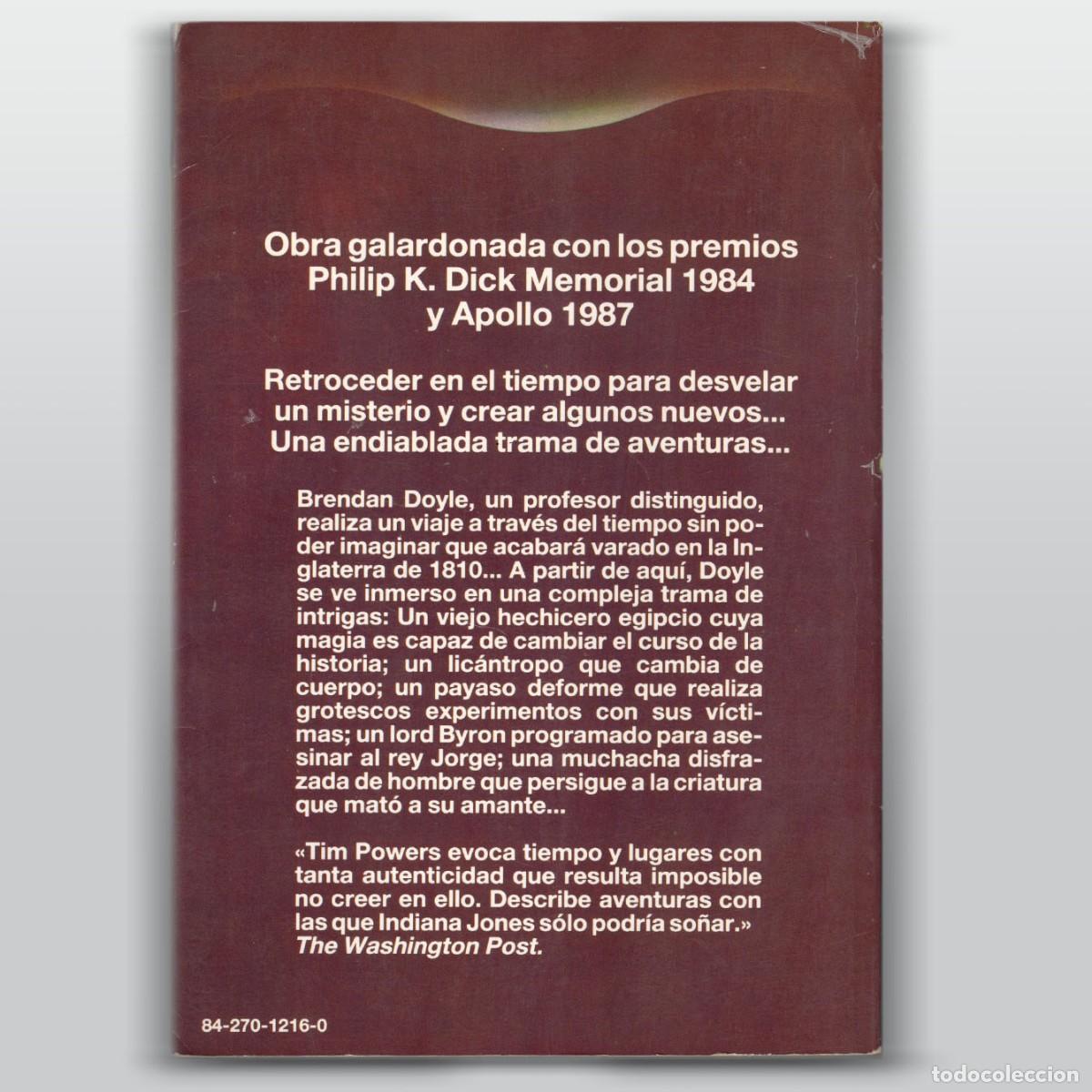 Libros de segunda mano: LAS PUERTAS DE ANUBIS Tim Powers - Foto 2