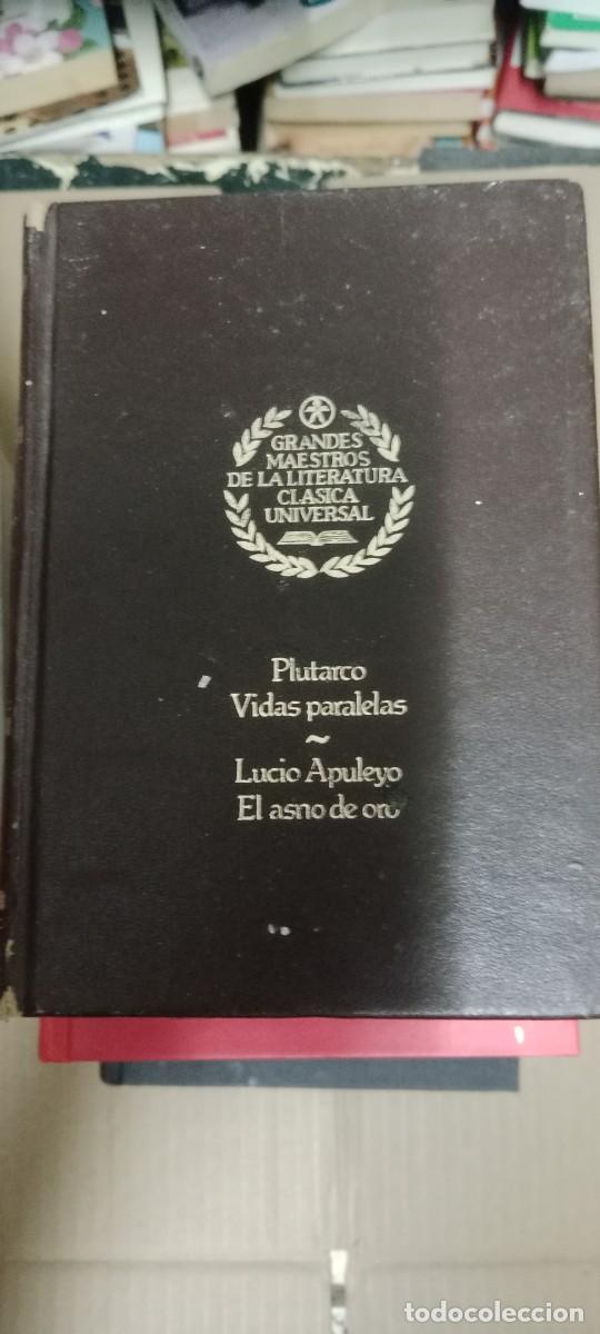 Libros de segunda mano: PLUTARCO VIDAS PARALELAS LUCIO APULEYO EL ASNO DE ORO LIBRO CU-06