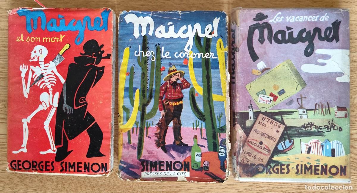Libros de segunda mano: LOTE DE TRES PRIMERAS EDICIONES DE MAIGRET - GEORGES SIMENON