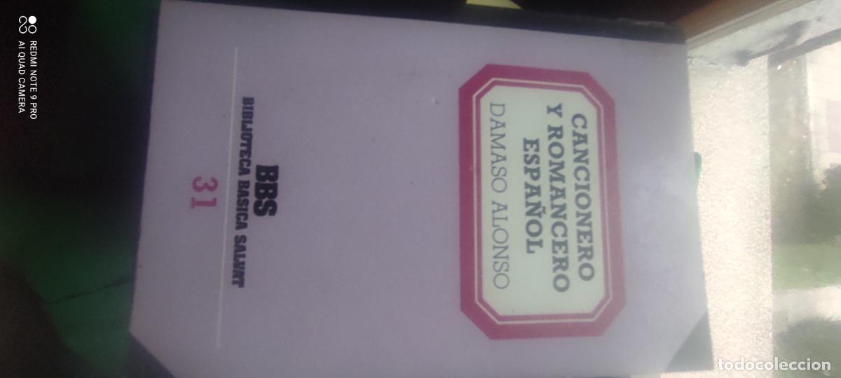 Libros de segunda mano: Cancionero y romancero espa&ntilde;ol. D&aacute;maso Alonso