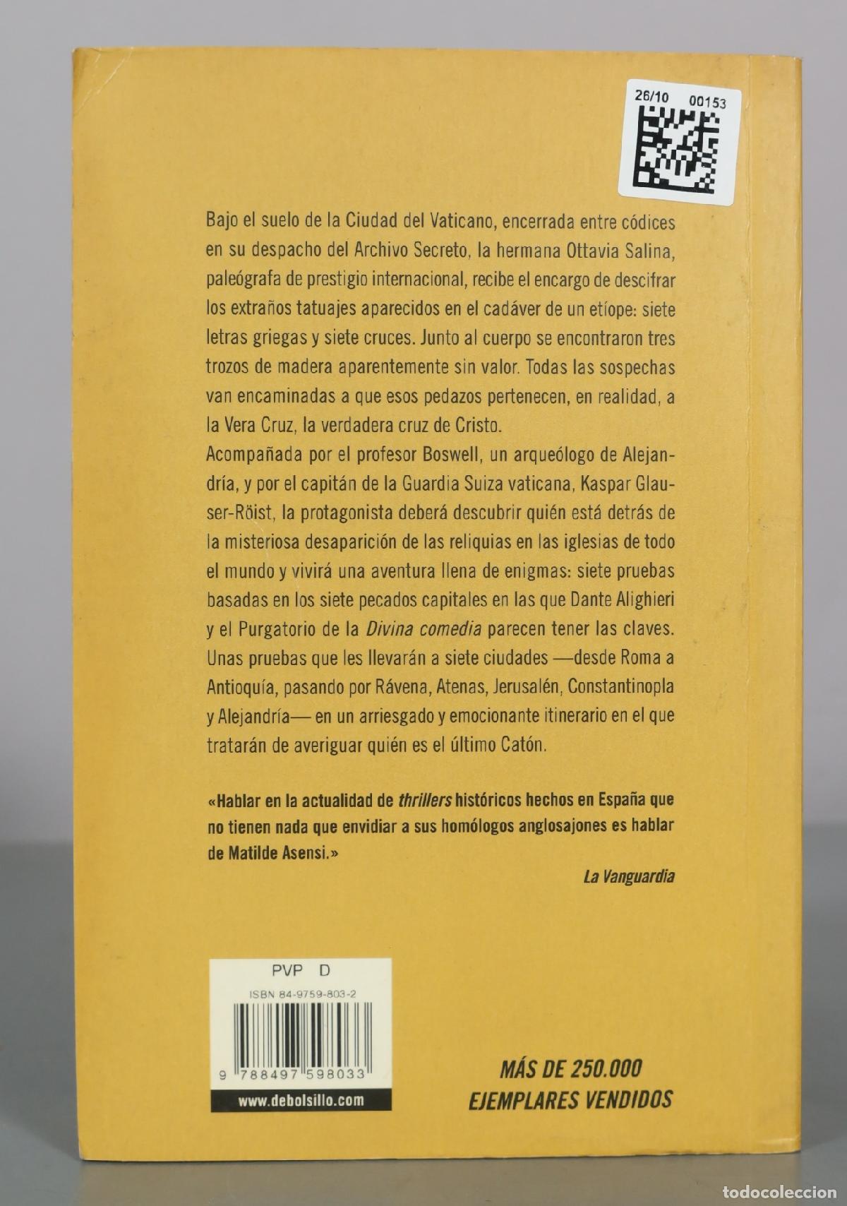 Libros de segunda mano: El &uacute;ltimo cat&oacute;n - Matilde Asensi - Debolsillo - Foto 2