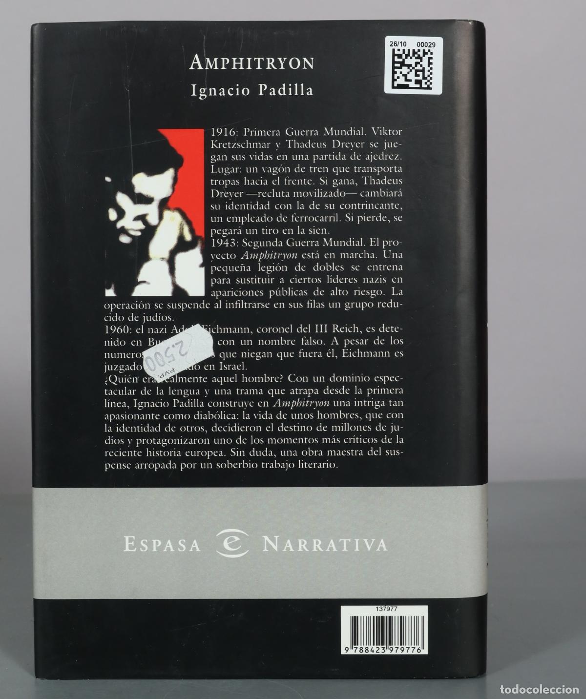 Libros de segunda mano: Amphitryon - Ignacio Padilla - Espasa - Foto 2