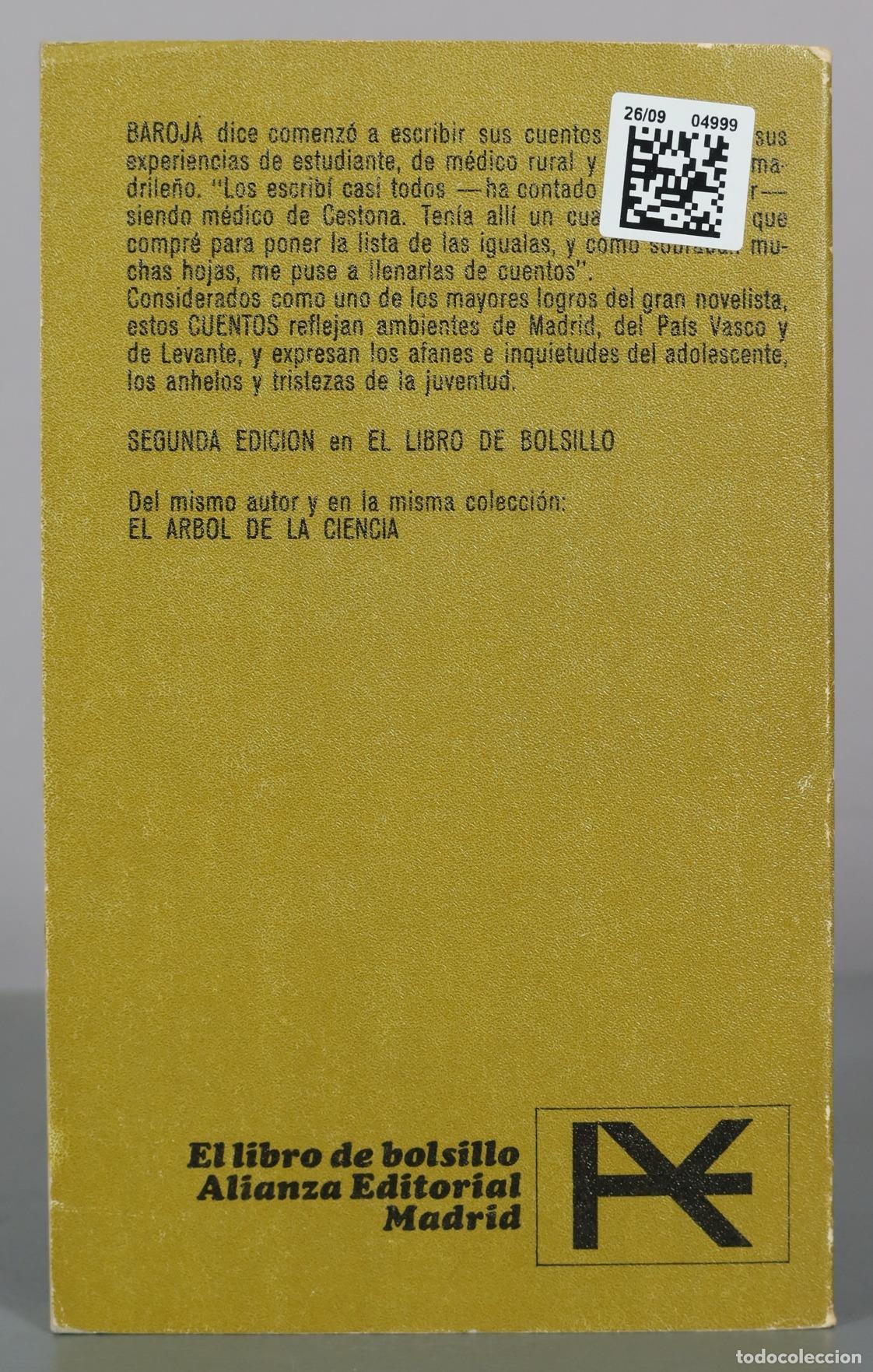 Libros de segunda mano: Cuentos - Pio Baroja - Alianza Editorial - Foto 2