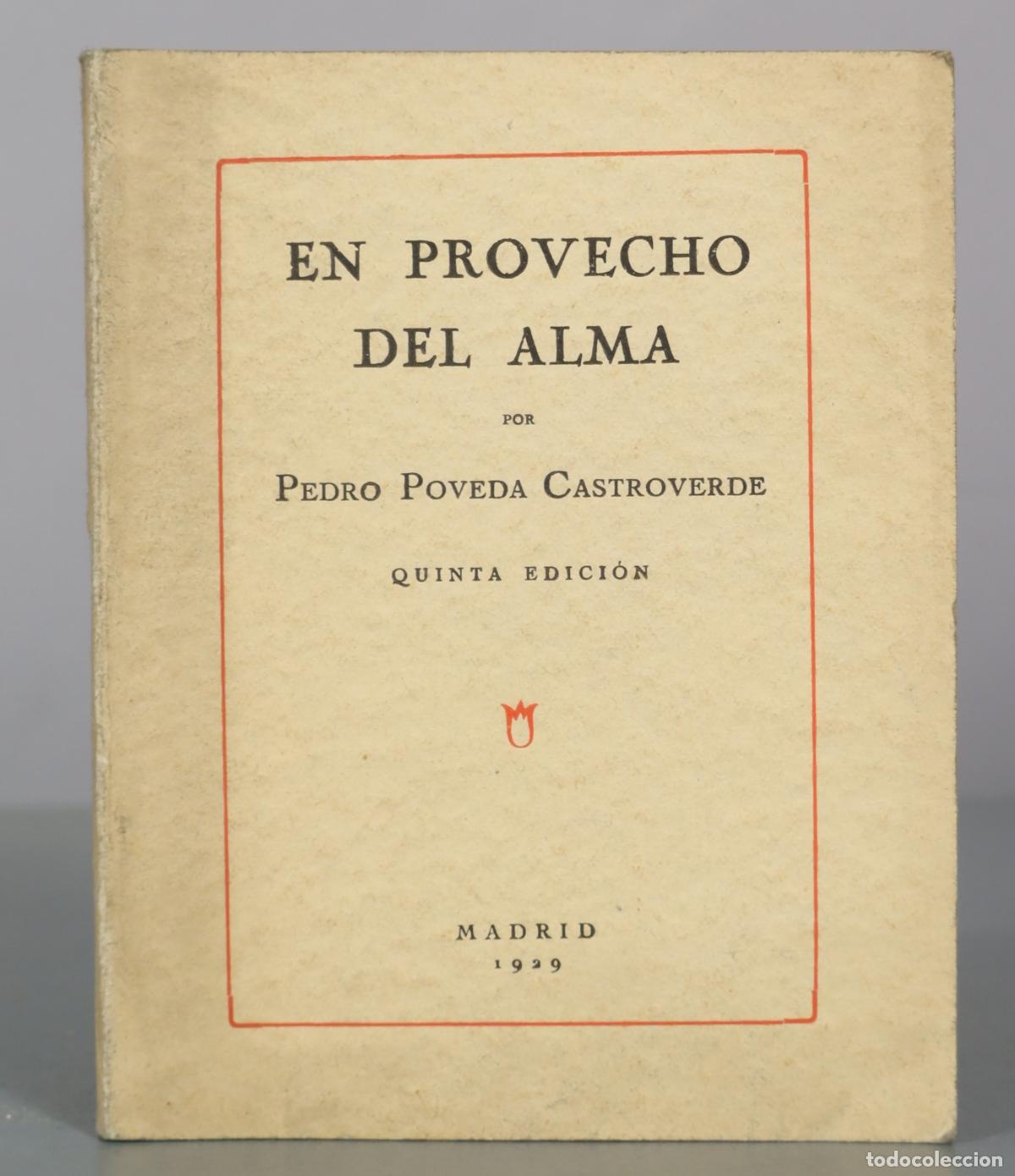 Libros de segunda mano: En provecho del alma - Pedro Poveda Castroverde - Quinta Edici&oacute;n