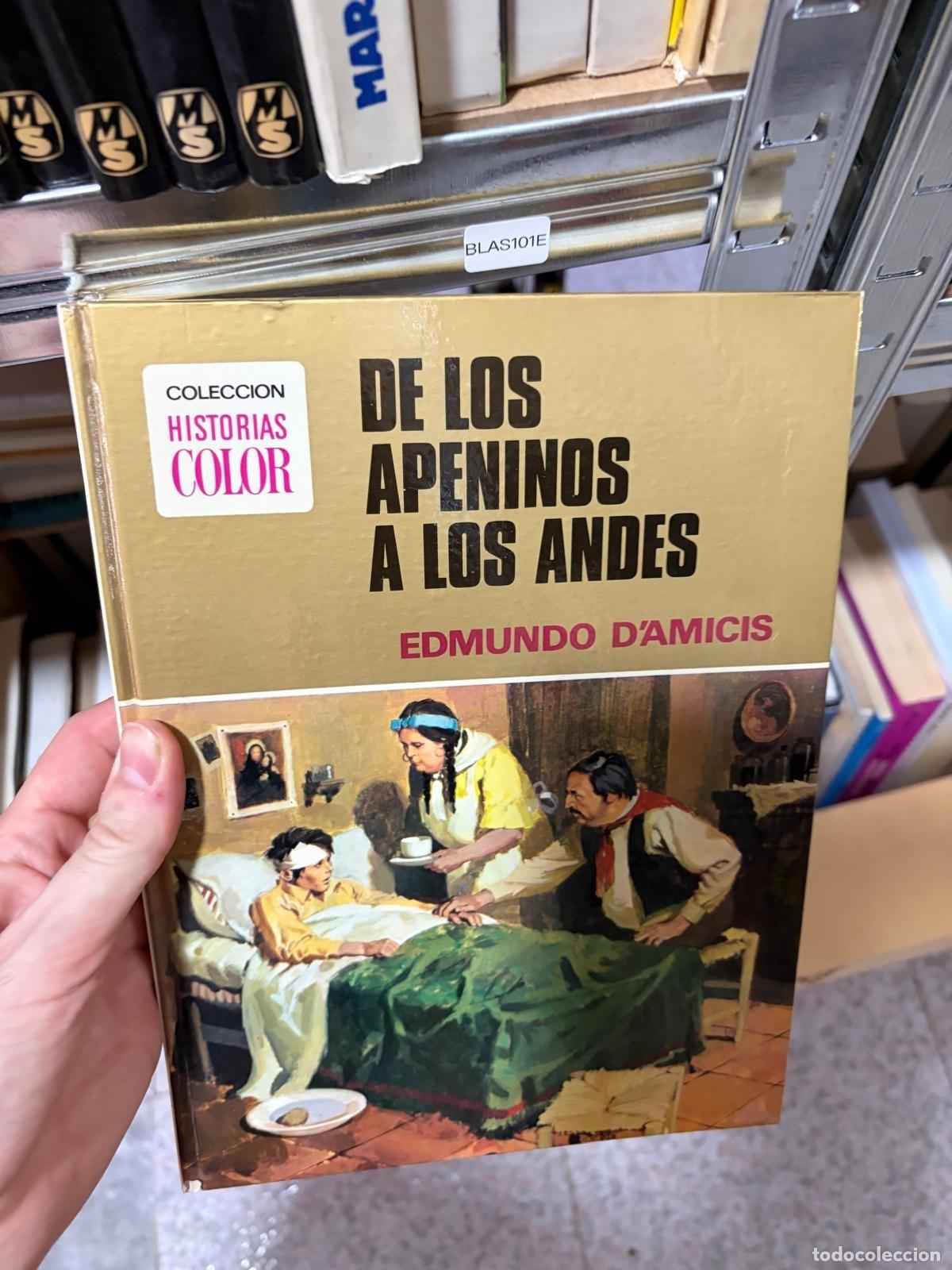 Libros de segunda mano: BLAS101E De los Apeninos a los Andes Edmundo D&rsquo;Amicis Colecci&oacute;n Historias Color