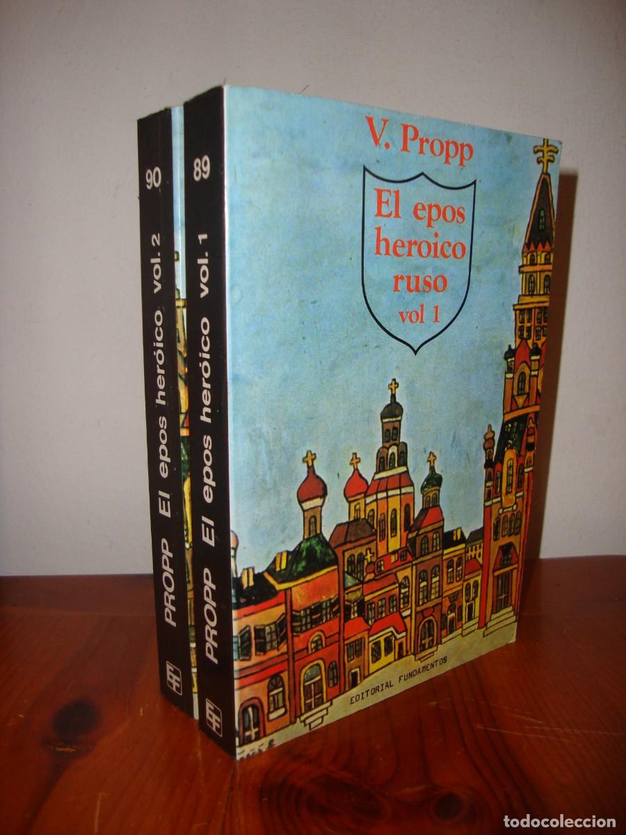 Libros de segunda mano: EL EPOS HEROICO RUSO. VOLUMENES 1 Y 2 (EDITORIAL FUNDAMENTOS) - VLADIMIR PROPP