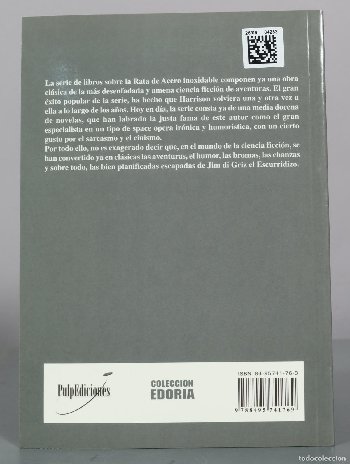 Libros de segunda mano: La rata de acero inoxidable - Harry Harrison - Pulp Ediciones - Foto 2